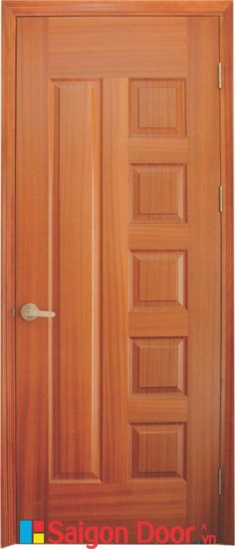 Cửa gỗ HDF Veneer SGD 6B-Sapele