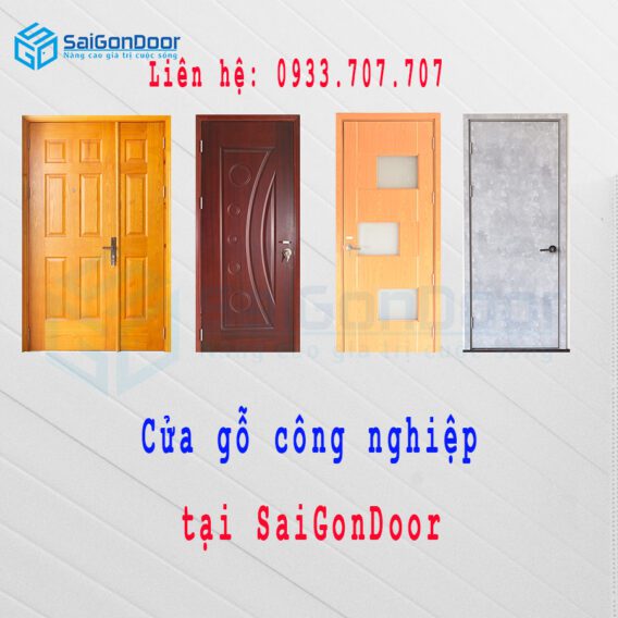 Một số mẫu cửa gỗ công nghiệp tại SaiGonDoor