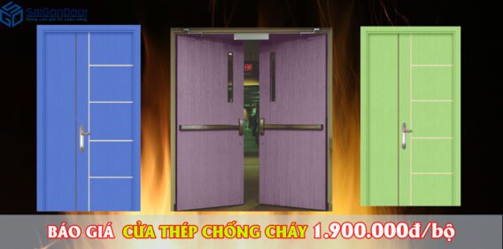 BÁO GIÁ CỬA THÉP CHỐNG CHÁY✅CHỈ TỪ 1.900.000đ