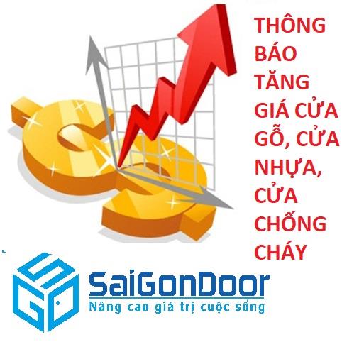 Thông báo tăng giá cửa gỗ, cửa nhựa, cửa chống cháy năm 2021