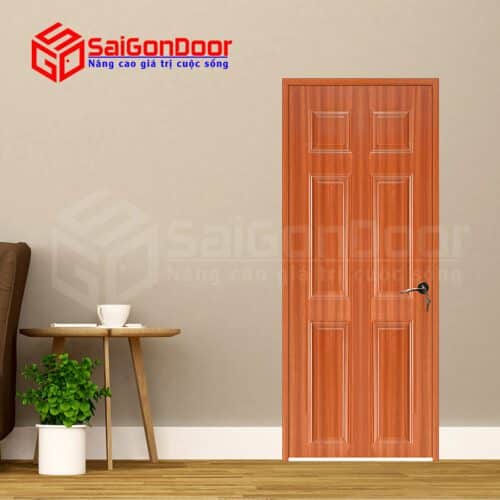 Cửa Gỗ HDF veneer 6A – Sapele