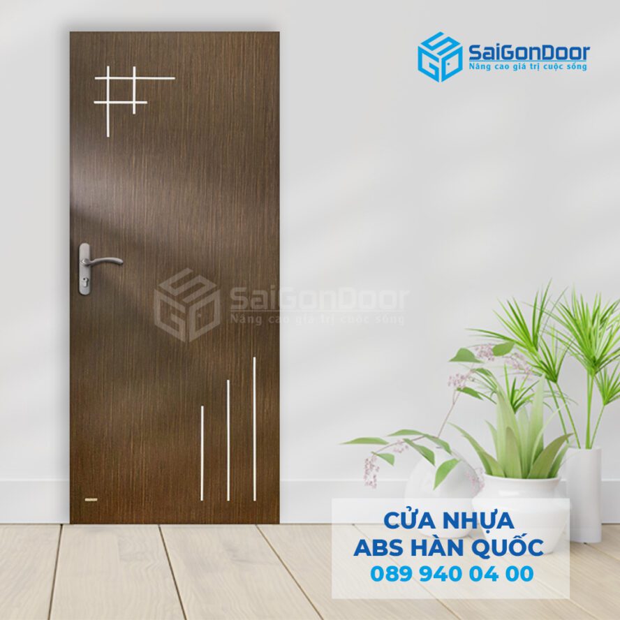 Cửa thông phòng bằng dòng cửa nhựa ABS Hàn Quốc