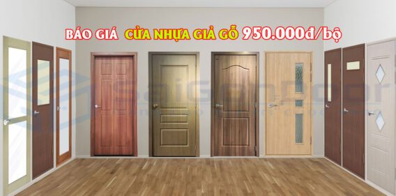 [Cập nhật] Báo giá cửa nhựa giả gỗ giá rẻ TOP1# thị trường 950.000đ