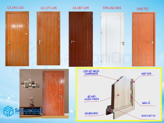 Một số mẫu cửa nhựa Composite