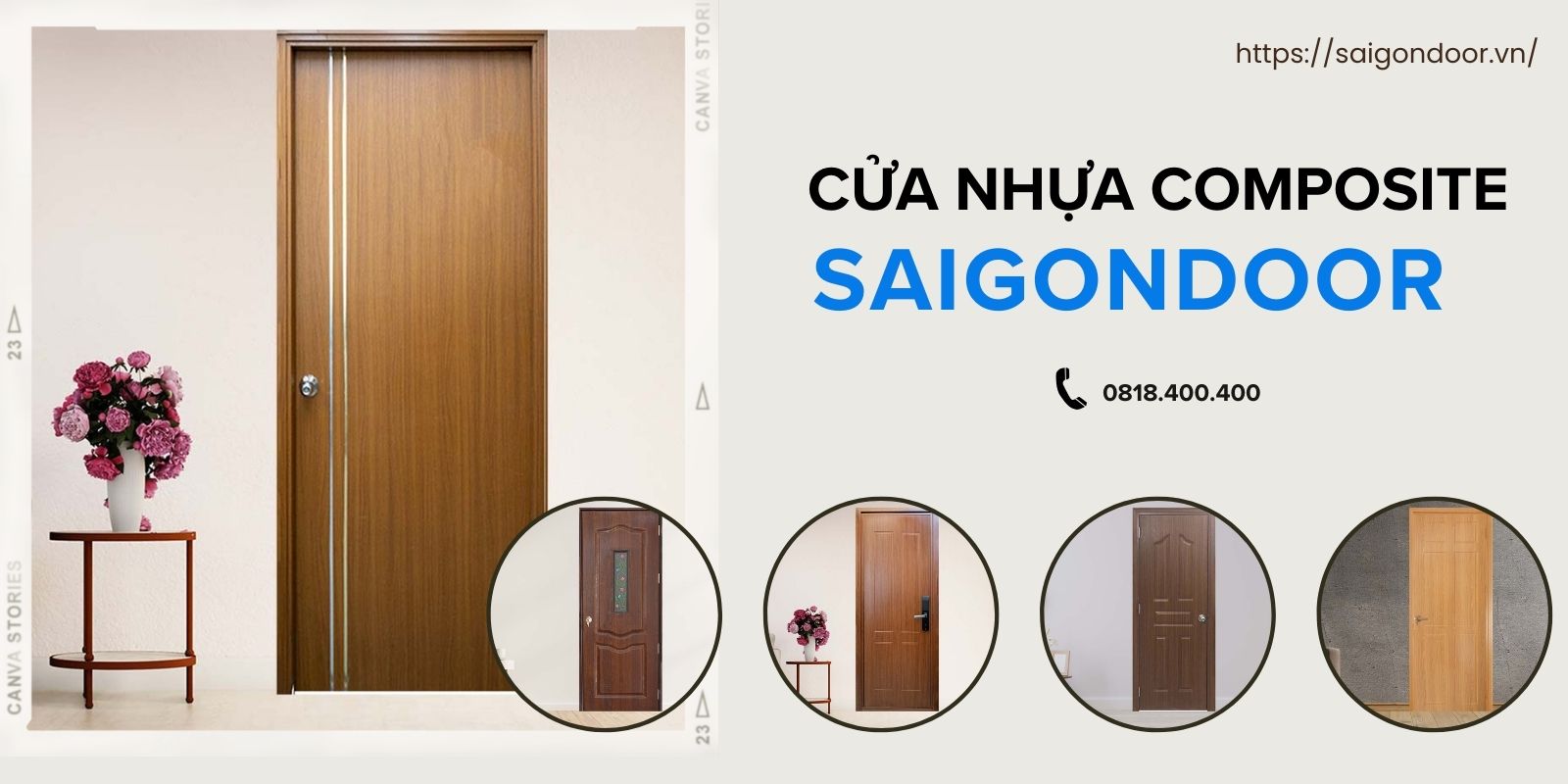 Mẫu mã các sản phẩm cửa gỗ nhựa composite  TP.HCM