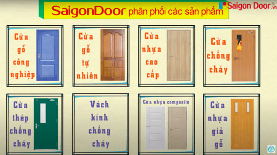 Các dòng sản phẩm cửa chất lượng vượt trội tại SAIGONDOOR 