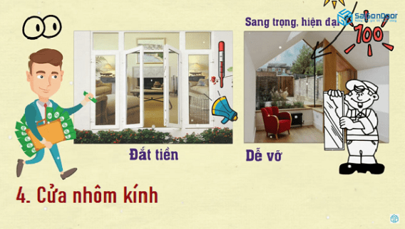 Những đặc điểm cửa nhôm kính