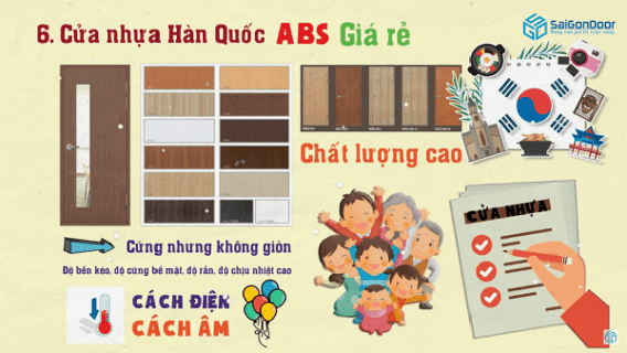 Những ưu điểm cửa nhựa Hàn Quốc