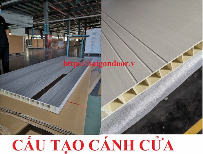 Cấu tạo cánh cửa nhựa gỗ composite