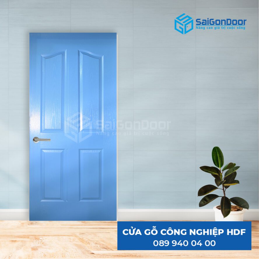 Cửa gỗ công nghiệp HDF dùng làm cửa phòng ngủ