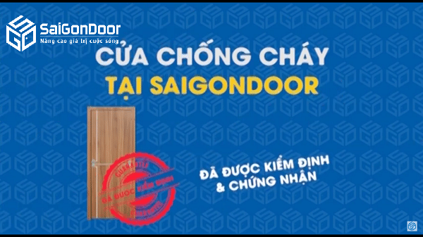 Chứng nhận cửa gỗ chống cháy saigondoor