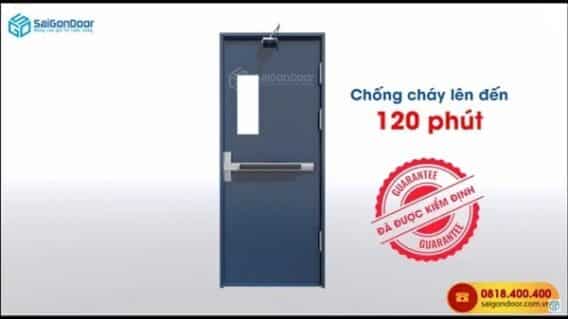 Cửa thép chống cháy saigondoor lên đến 120 phút