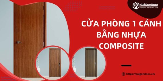 Cửa phòng 1 cánh bằng nhựa composite