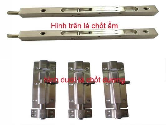 Các loại chốt cửa