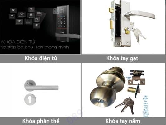 Các loại khóa cửa