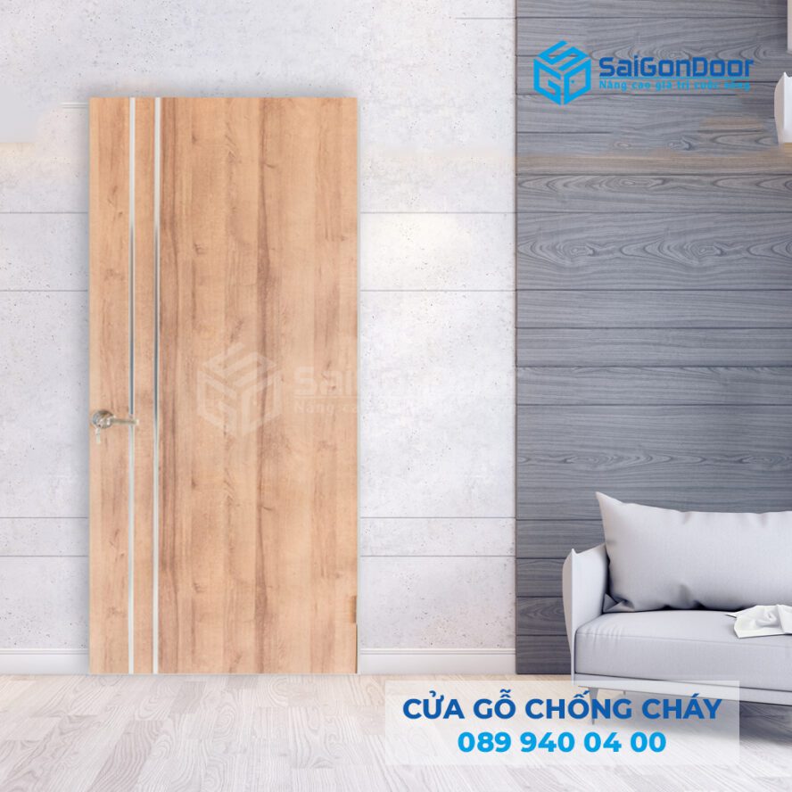 cửa gỗ công nghiệp chống cháy MDF 