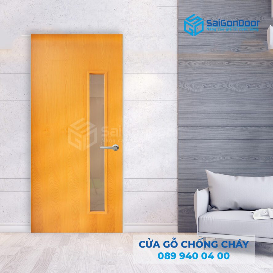 cửa gỗ công nghiệp chống cháy MDF 