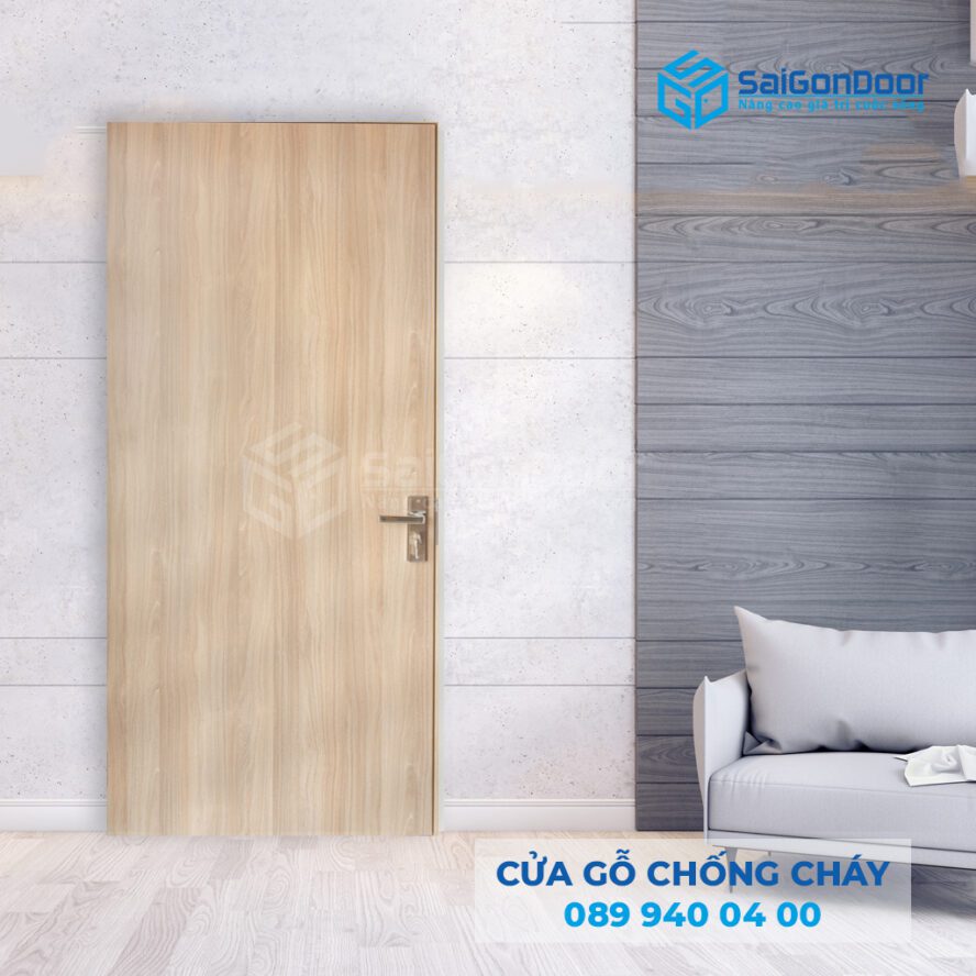 cửa gỗ công nghiệp chống cháy MDF 