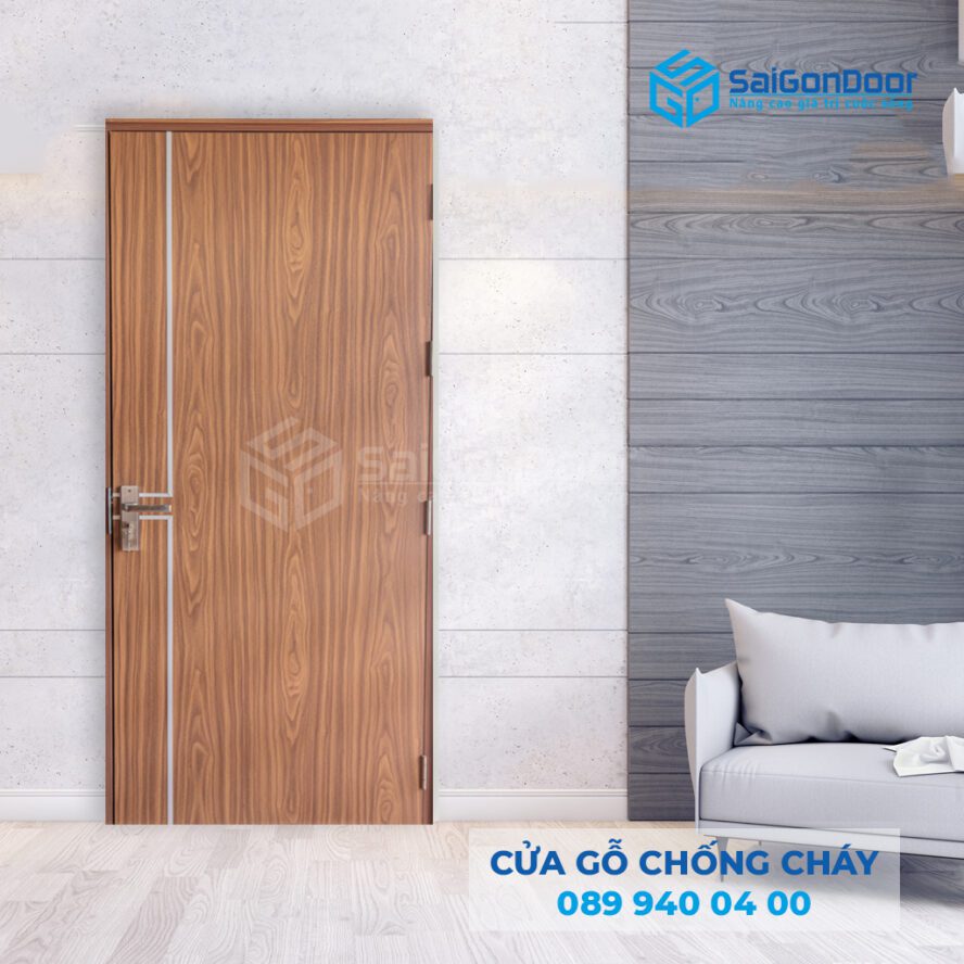 cửa gỗ công nghiệp chống cháy MDF 