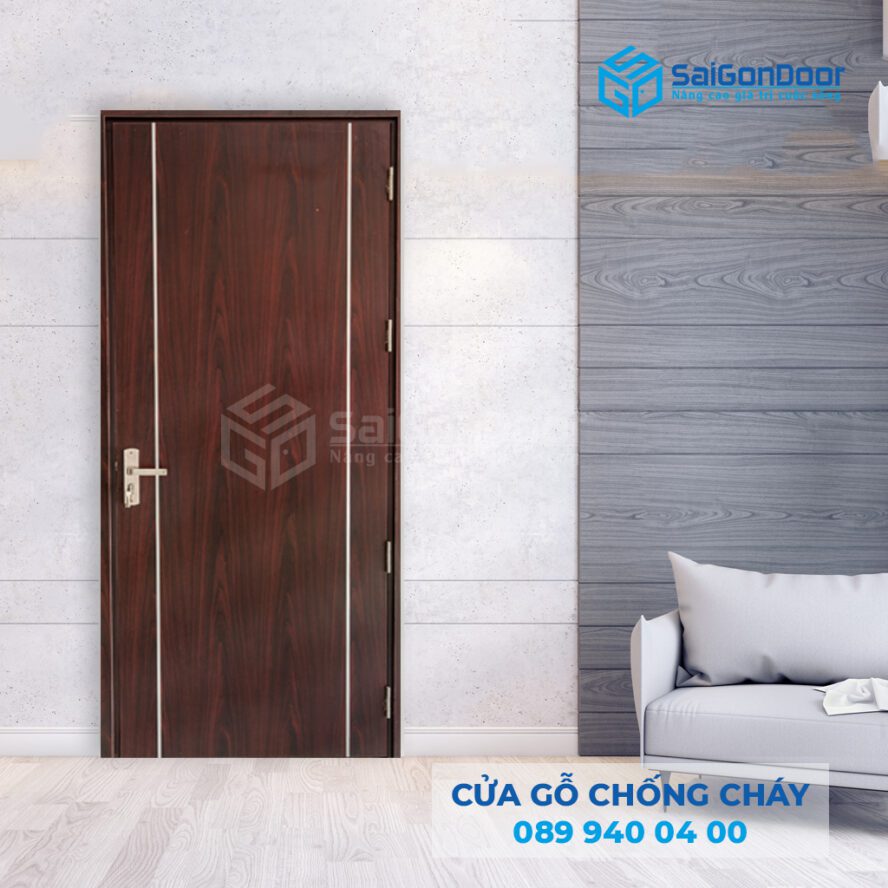 cửa gỗ công nghiệp chống cháy MDF 