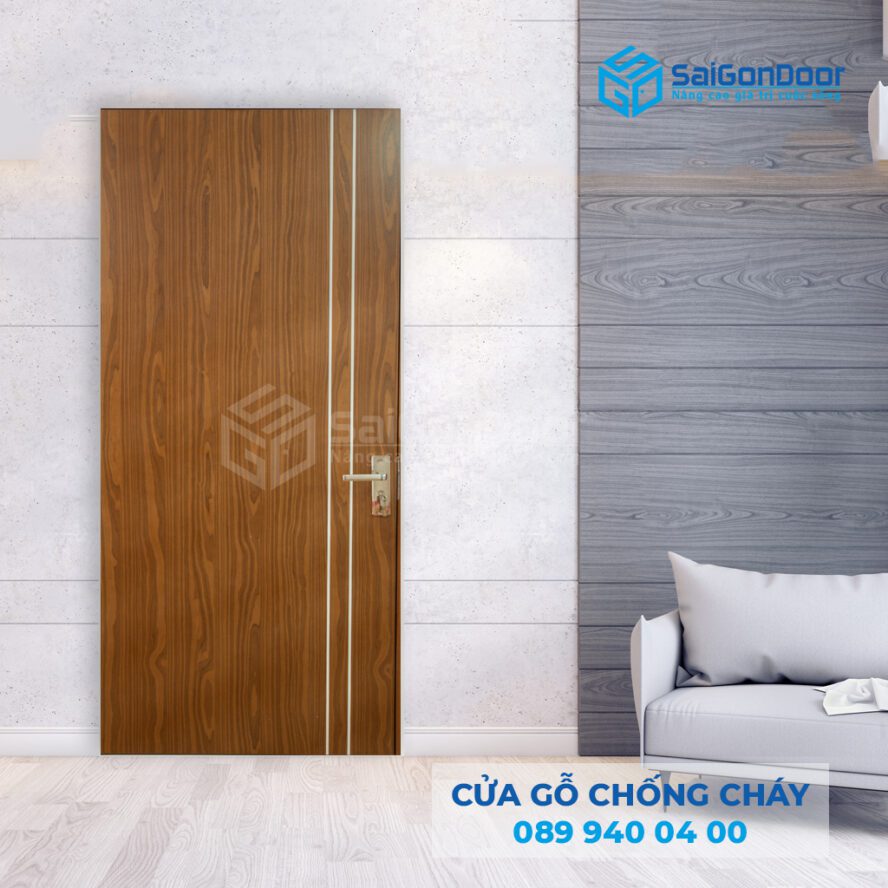 cửa gỗ công nghiệp chống cháy MDF 