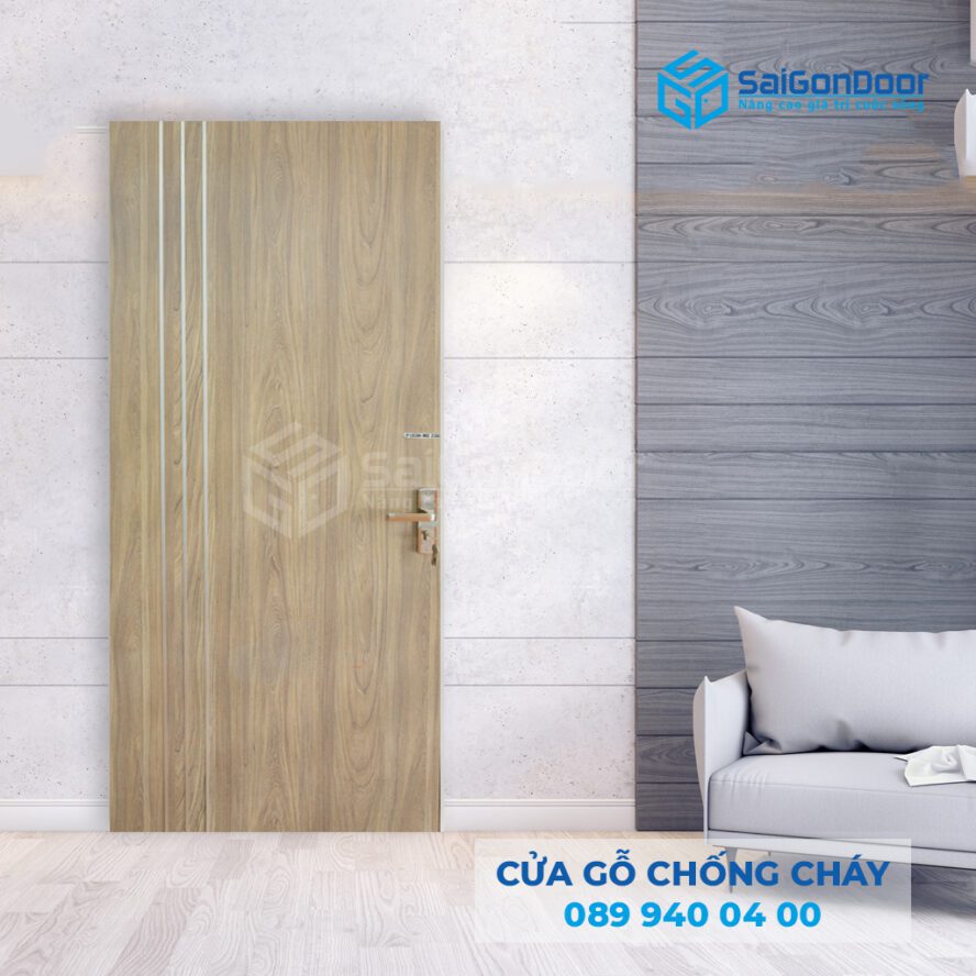 cửa gỗ công nghiệp chống cháy MDF 