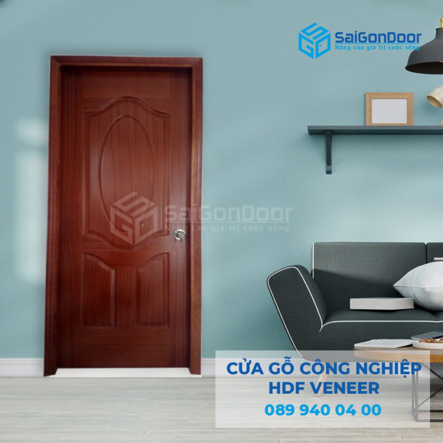 Tính thẩm mỹ cao, chi phí cửa gỗ công nghiệp HDF rẻ: