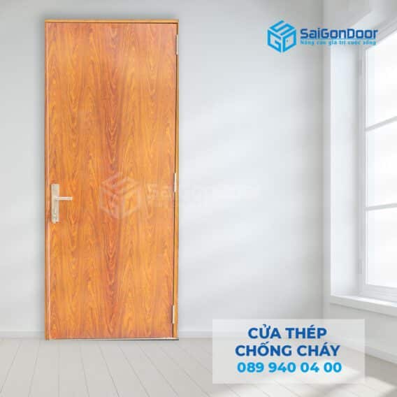 Tại sao nên chọn cửa thép chống cháy vân gỗ?