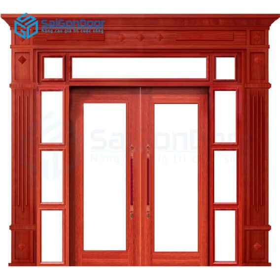 Cửa thép vân gỗ ngăn cháy cao cấp SaiGonDoor