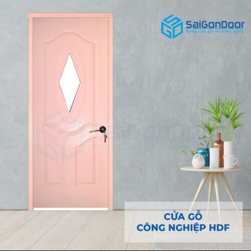 Cửa gỗ công nghiệp HDF 3AGL-C4