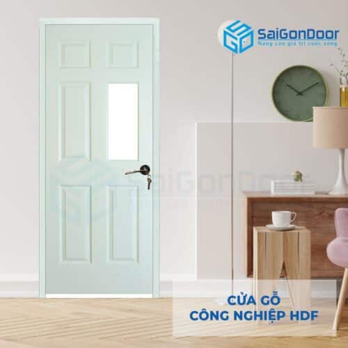 Cửa gỗ công nghiệp HDF 6AG1-C10