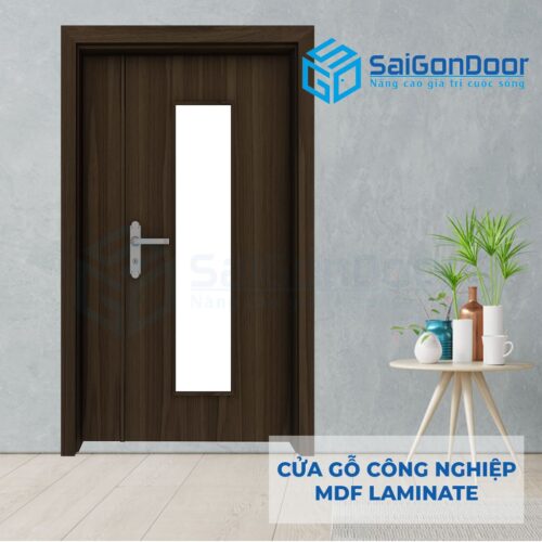 Cửa gỗ công nghiệp MDF Laminate 2P1G1s