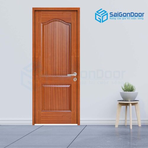 Cửa gỗ nhà vệ sinh HDF Veneer 2A-sapele