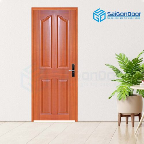 Cửa gỗ cao cấp SaiGonDoor HDF Veneer 4A-sapele