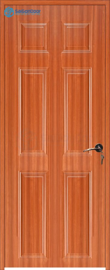 Cửa gỗ công nghiệp HDF Veneer 6A-sapele