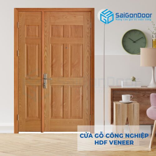 Cửa gỗ công nghiệp HDF Veneer 9A-ash (2)