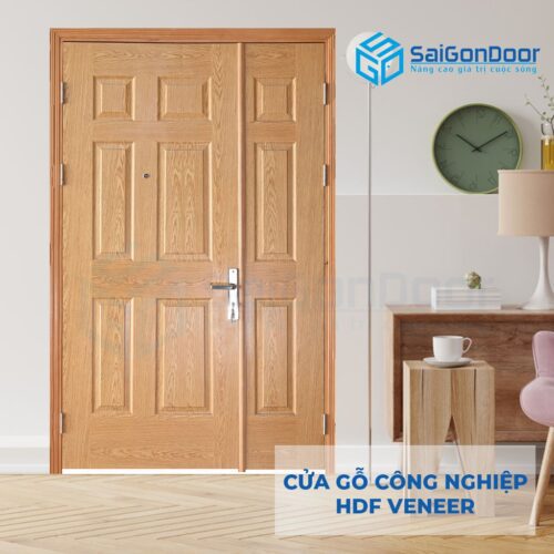 Cửa gỗ công nghiệp HDF Veneer 9A-ash (1)