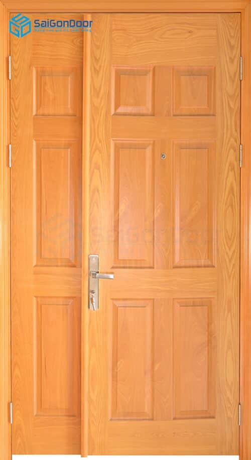 Cửa gỗ công nghiệp HDF Veneer 9A-oak soi