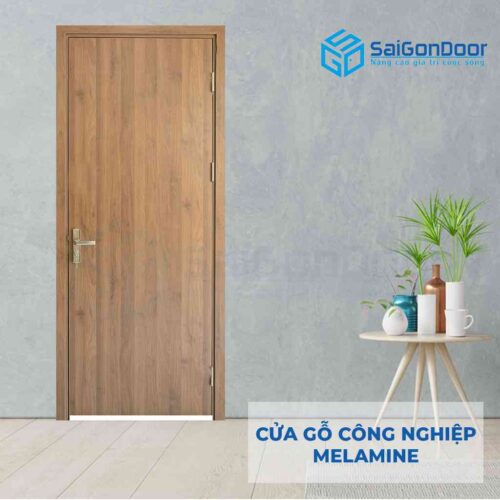 Cửa gỗ công nghiệp MDF Melamine P1-1