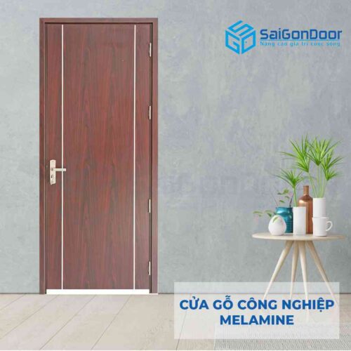 Cửa gỗ công nghiệp MDF Melamine P1R2-1