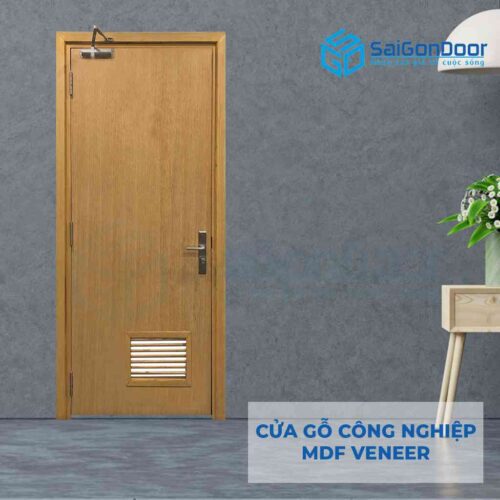 Cửa gỗ công nghiệp MDF Veneer P1L1