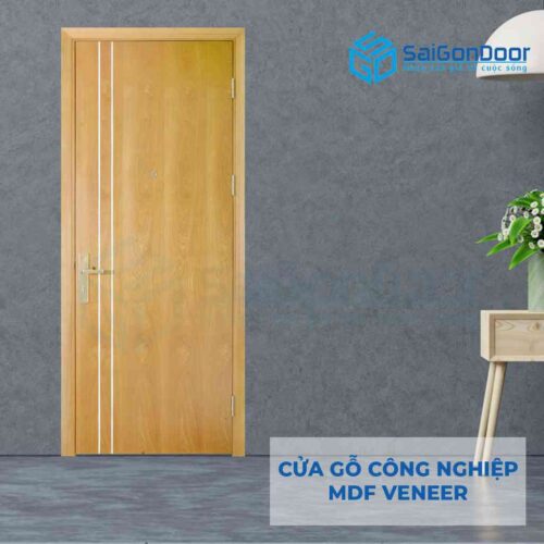 Cửa gỗ công nghiệp MDF Veneer P1R2 ash (2)