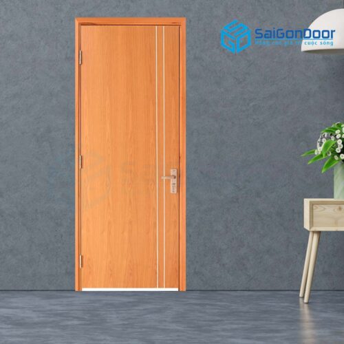 Cửa gỗ nhà vệ sinh MDF Veneer P1R2-xoan dao