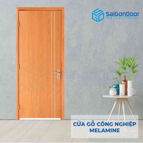 Cửa gỗ công nghiệp MDF Melamine P1R2-xoan dao