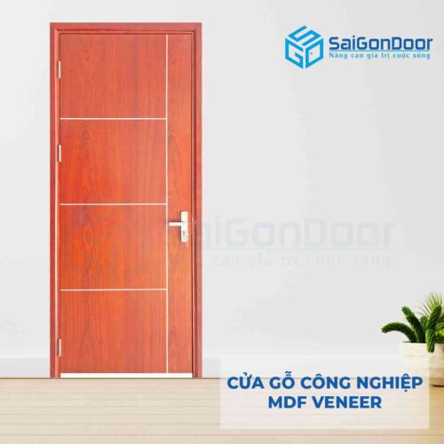 Cửa gỗ công nghiệp MDF Veneer P1R4b xoan dao (2)