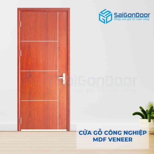 Cửa gỗ công nghiệp MDF Veneer P1R4b xoan dao (4)