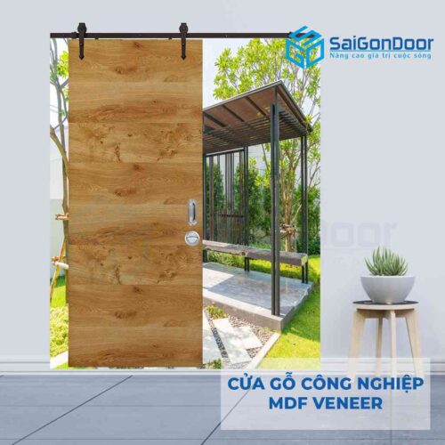 Cửa gỗ công nghiệp MDF Veneer lua treo