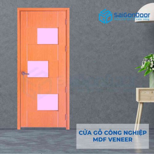 Cửa gỗ công nghiệp MDF Veneer P1G3-ash