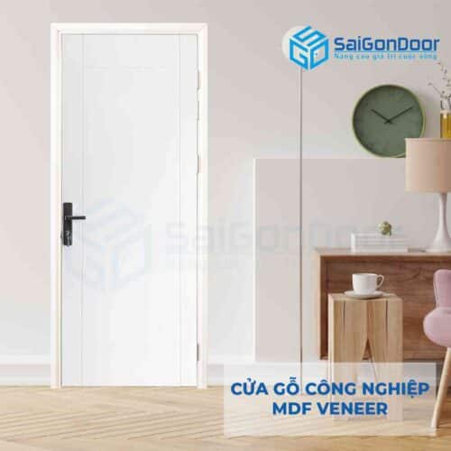 Cửa gỗ công nghiệp MDF Veneer P1R8-C1