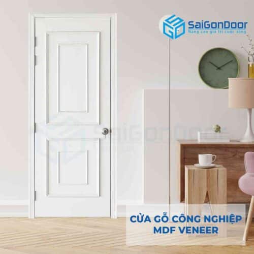 Cửa gỗ công nghiệp MDF Veneer PN4-C1